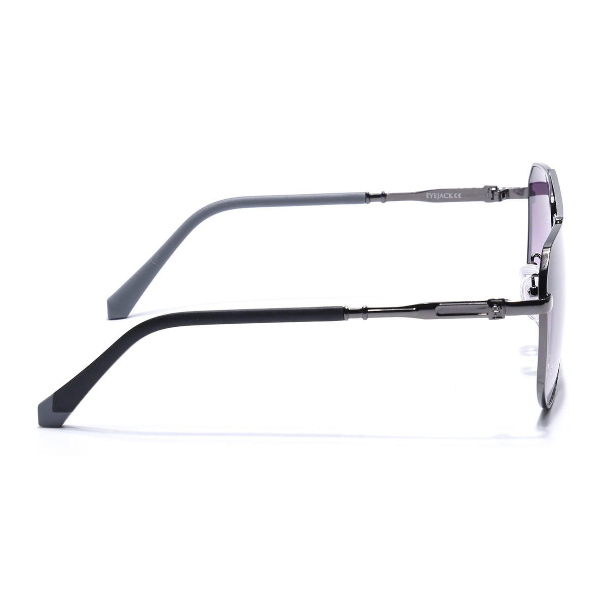 Eyejack Dark Grey Aviator Sunglasses for Men and Women - view 7