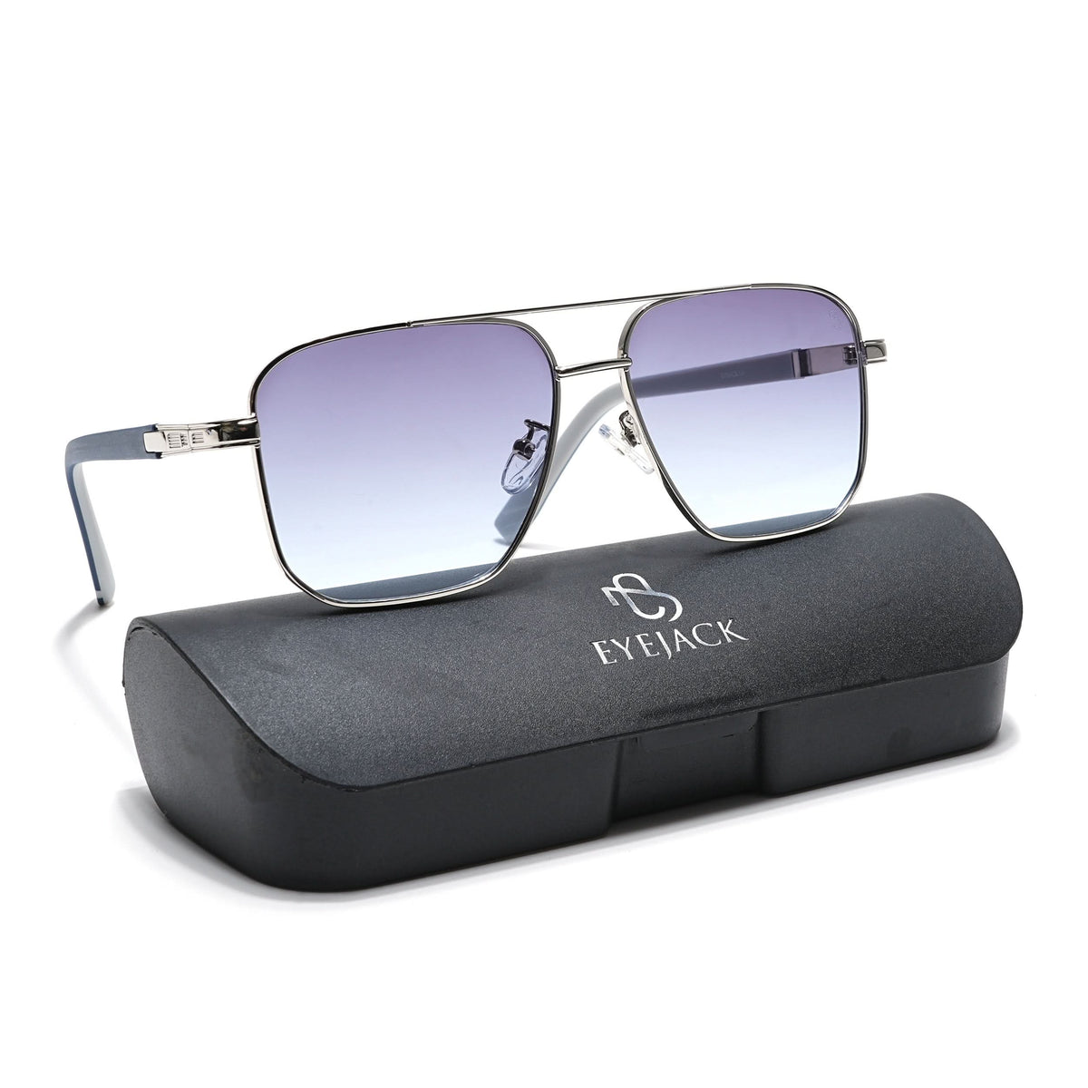 Eyejack silver Square Sunglasses for Men and Women - Style L828 - view 8