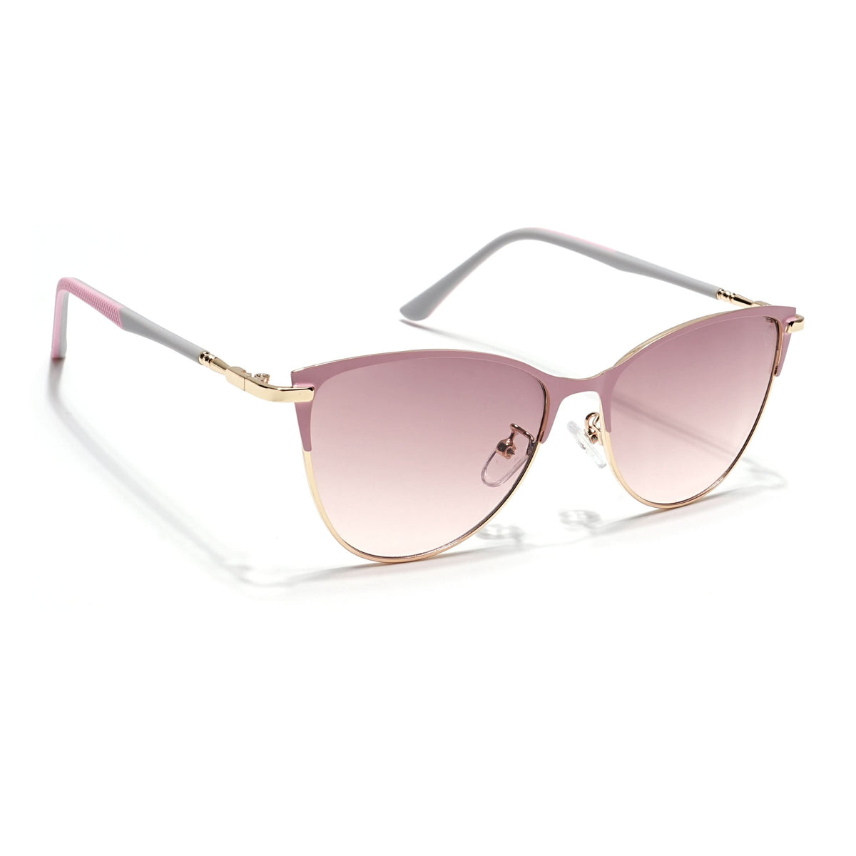 Eyejack Golden & Pink Cateye Sunglasses for Men and Women - view 2