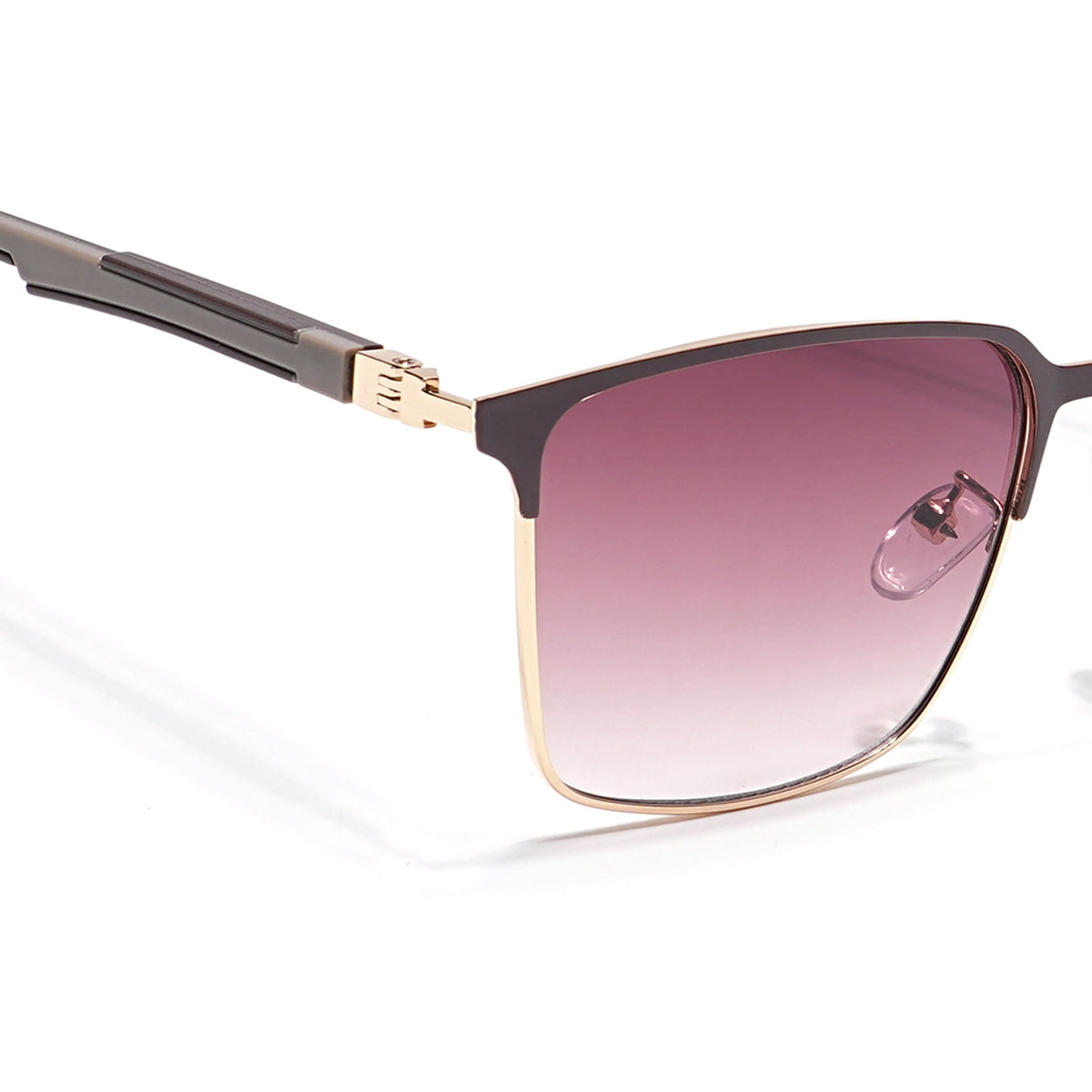 Eyejack Golden & Brown Square Sunglasses for Men and Women - view 5