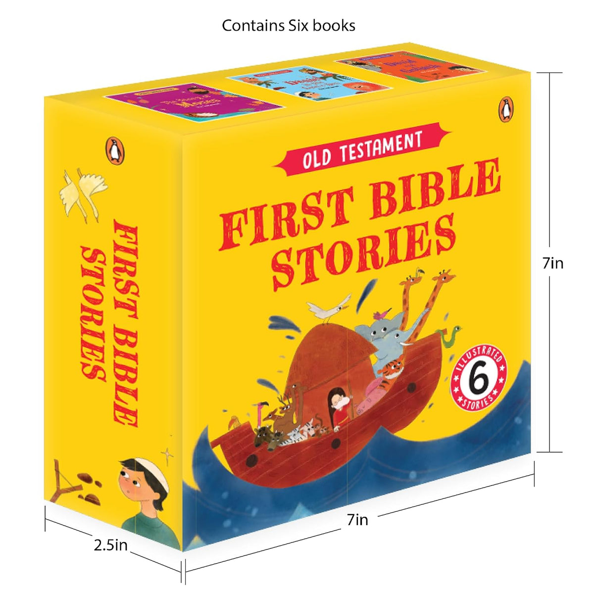 First Bible Stories (Old Testament): Box set of Six Illustrated Bible Stories for Kids I Inspiring Tales