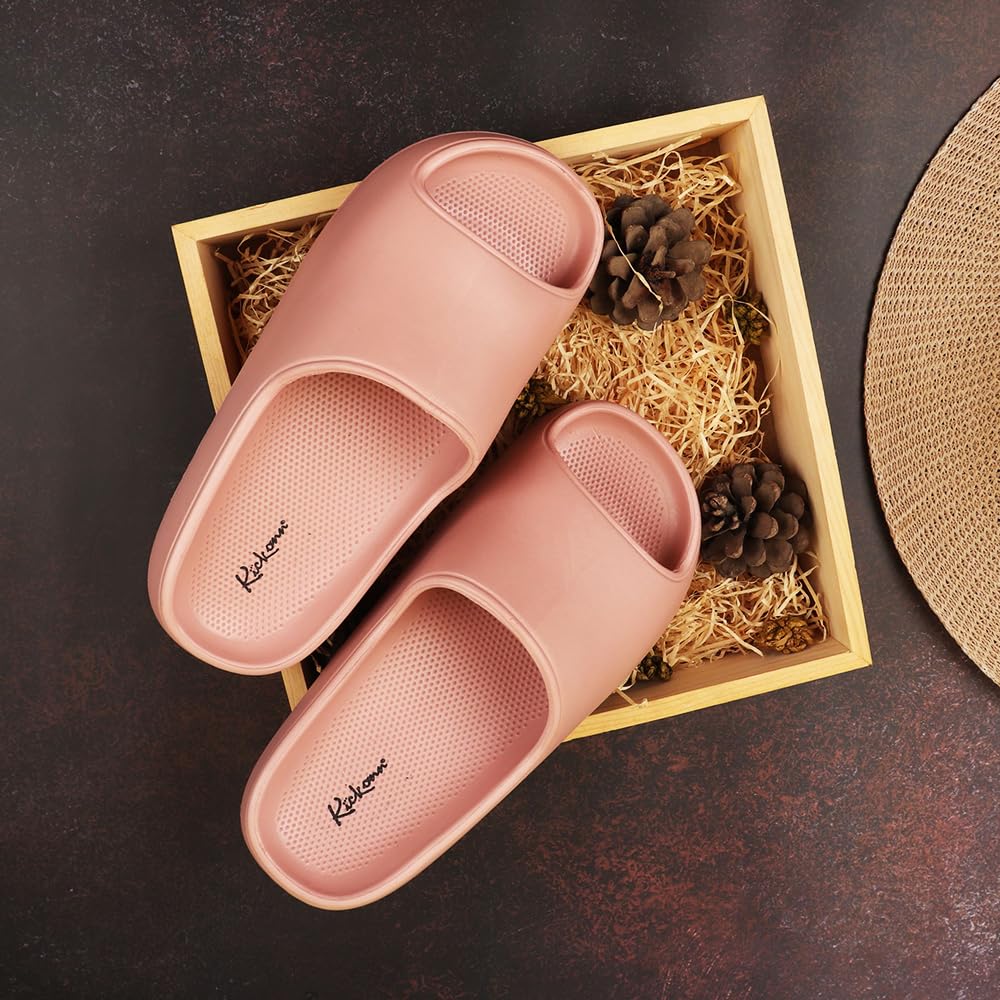 Indifeet Casual Sliders for Women - Peach - Image 12