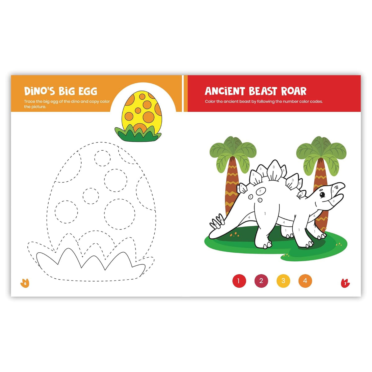 Kids Coloring Book: Dinosaur