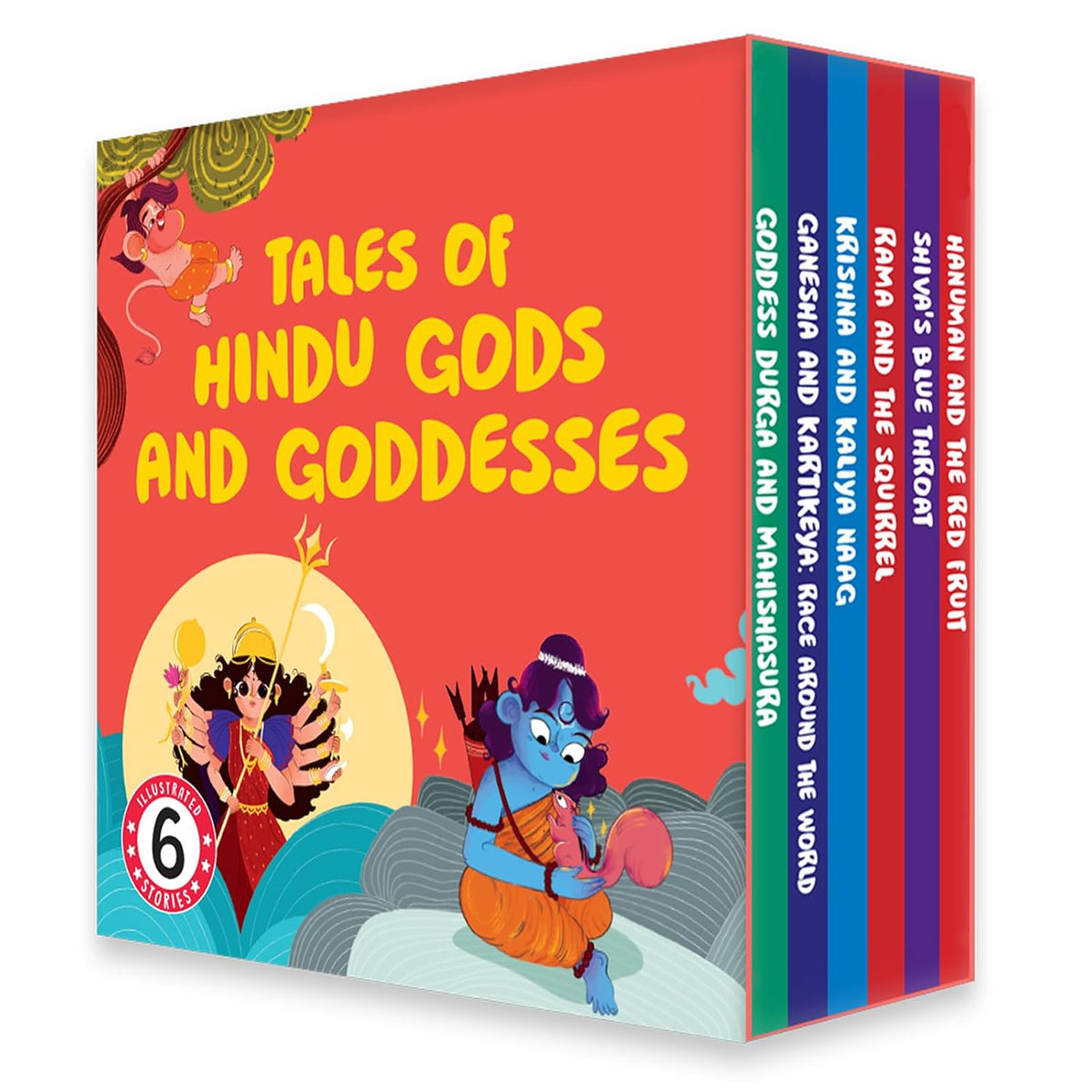 Tales of Hindu Gods and Goddesses: A boxset of 6 Illustrated Board Books: Ganesha, Hanuman, Krishna, Shiva, Durga and Rama