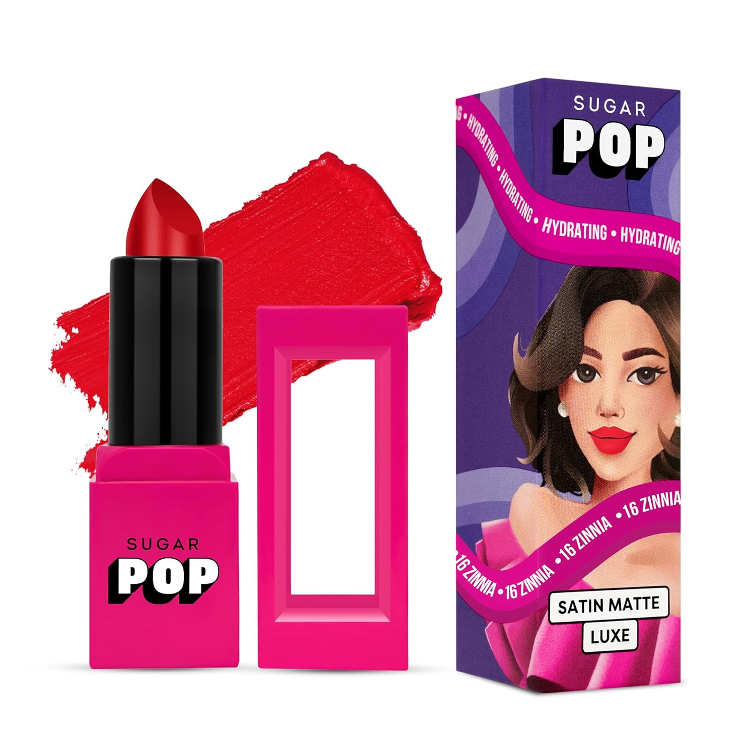 SUGAR SUGAR POP Satin Matte Luxe 16 Zinnia3Gm (349)