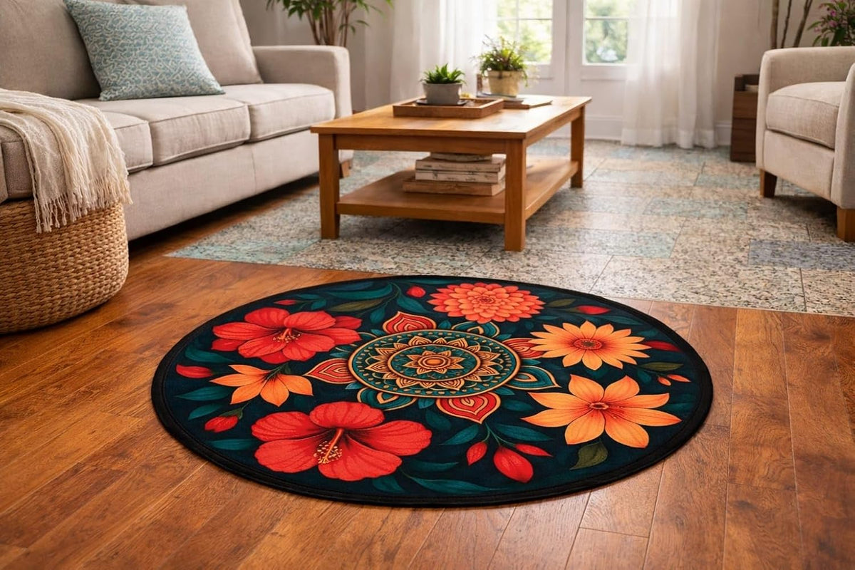 Decorative Round Mat for Elegant Home Interiors – additional view