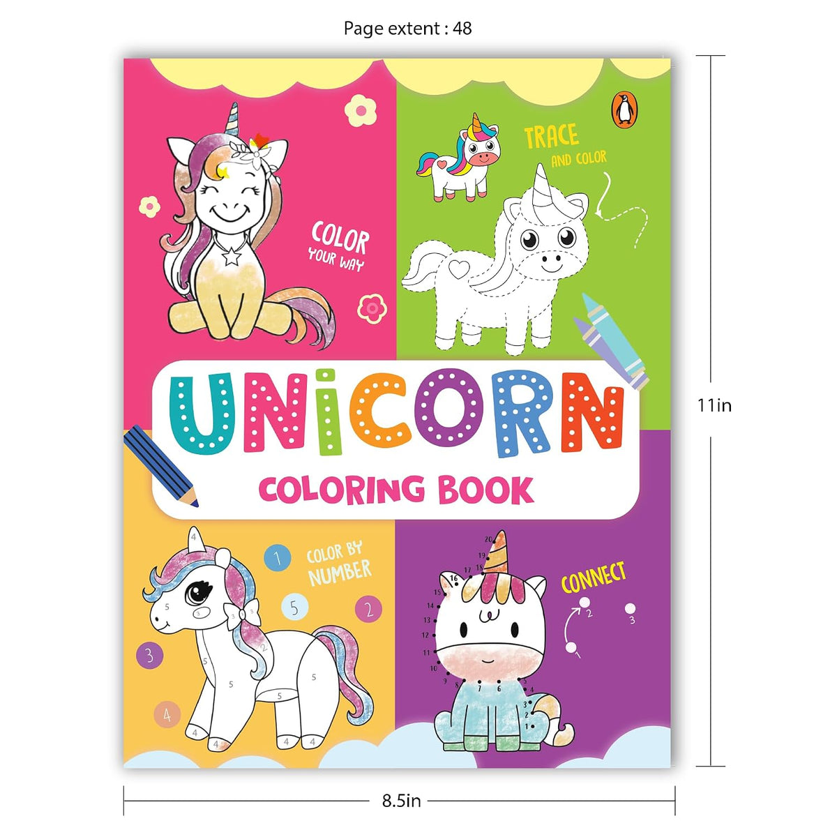 Kids Coloring Book: Unicorn