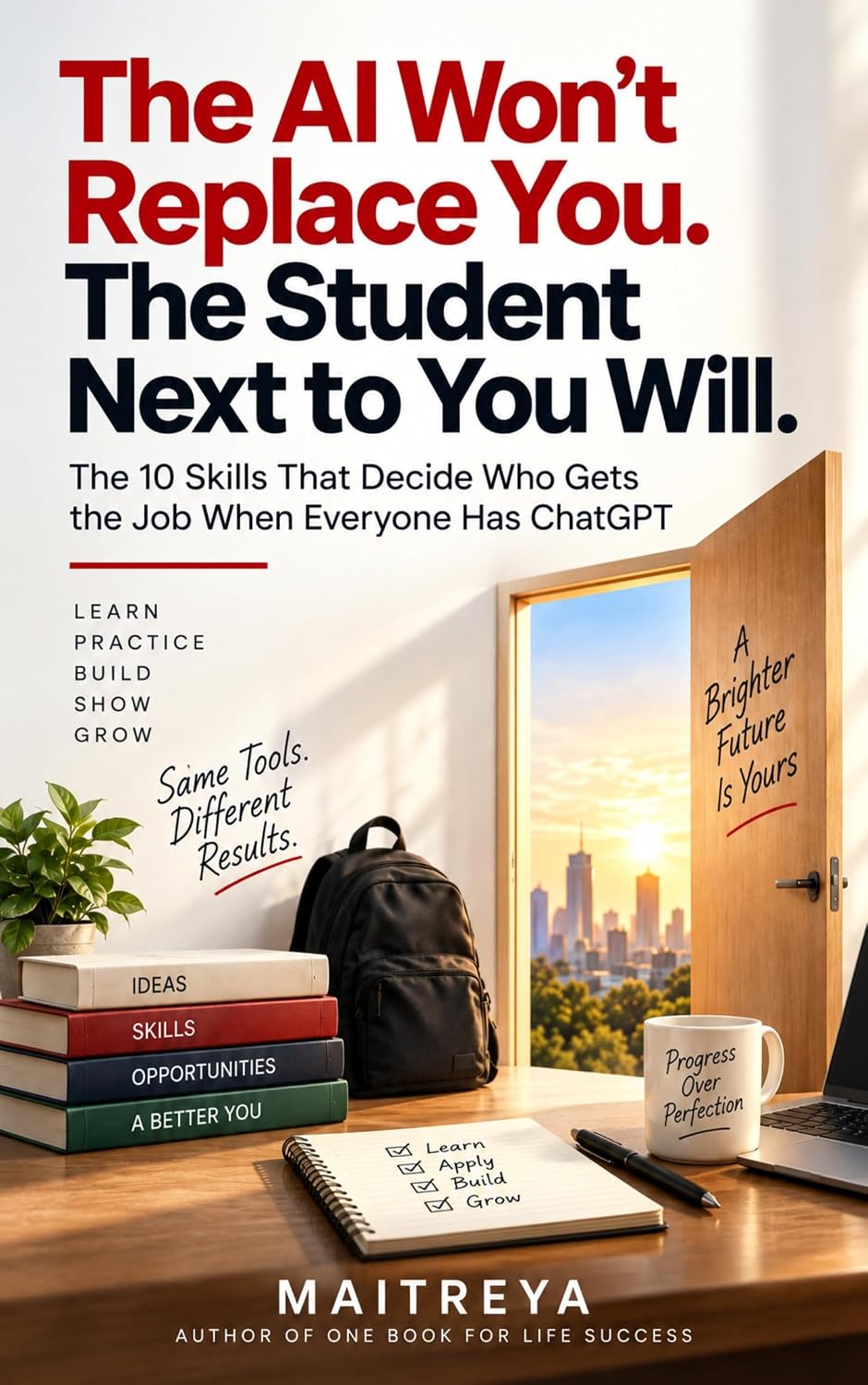 The AI Won’t Replace You. The Student Next to You Will: The 10 Skills That Decide Who Gets the Job When Everyone Has ChatGPT (Instant eBook)