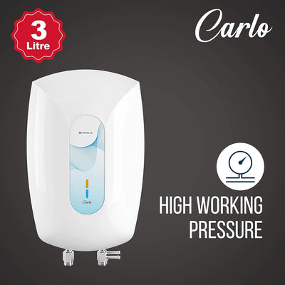 Havells Carlo 3 Litre Instant Water Heater – White & Blue