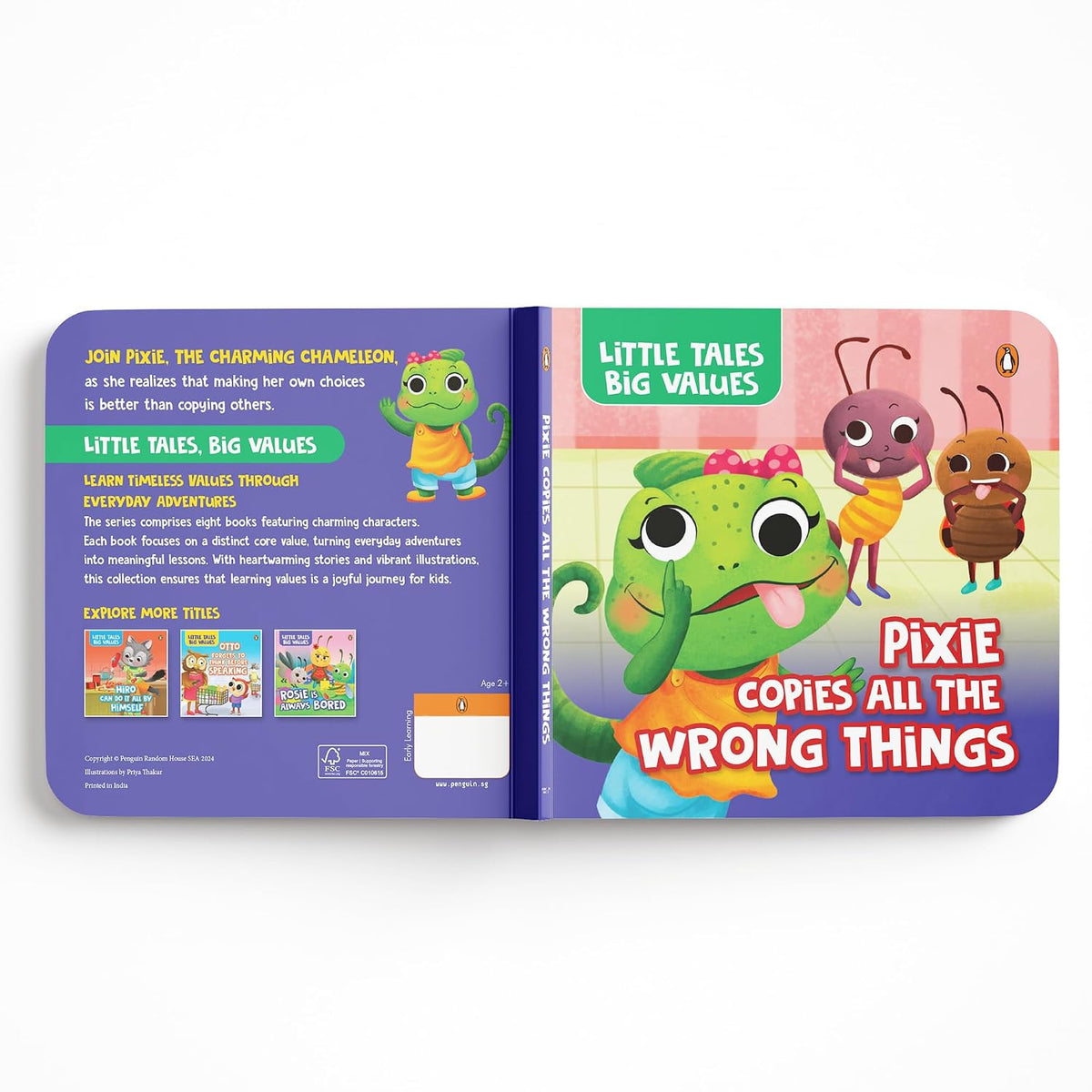 Little Tales Big Values: Pixie Copies all the Wrong Things: Delightful Stories Instilling Values and Morals