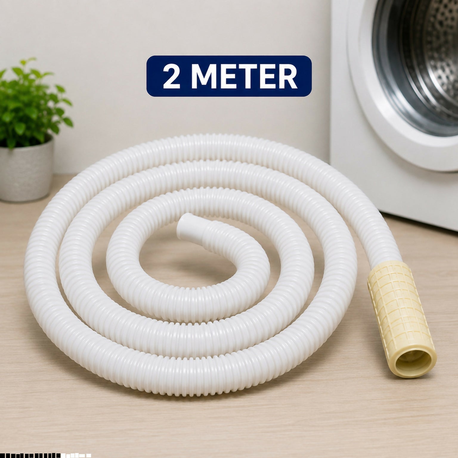 2-Meter Semi Washing Machine Inlet Pipe & Ac Drain Pipe Flexible PVC A118 2-Meter Semi Washing Machine Inlet Pipe & Ac Drain Pipe Flexible PVC B118 Hose Pipe (2 m)