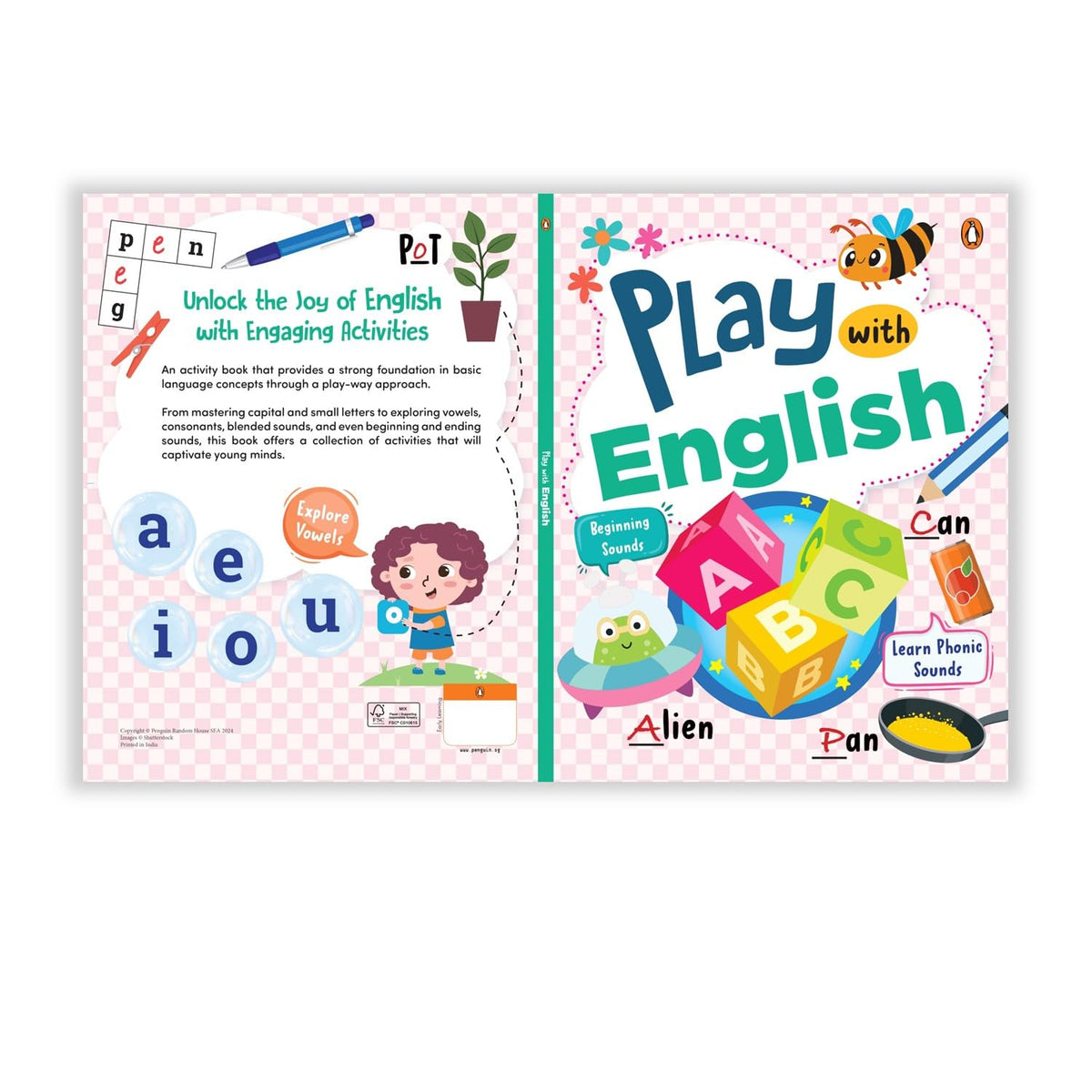 Play with English: Fun and Interactive English Learning Workbook for Kids
