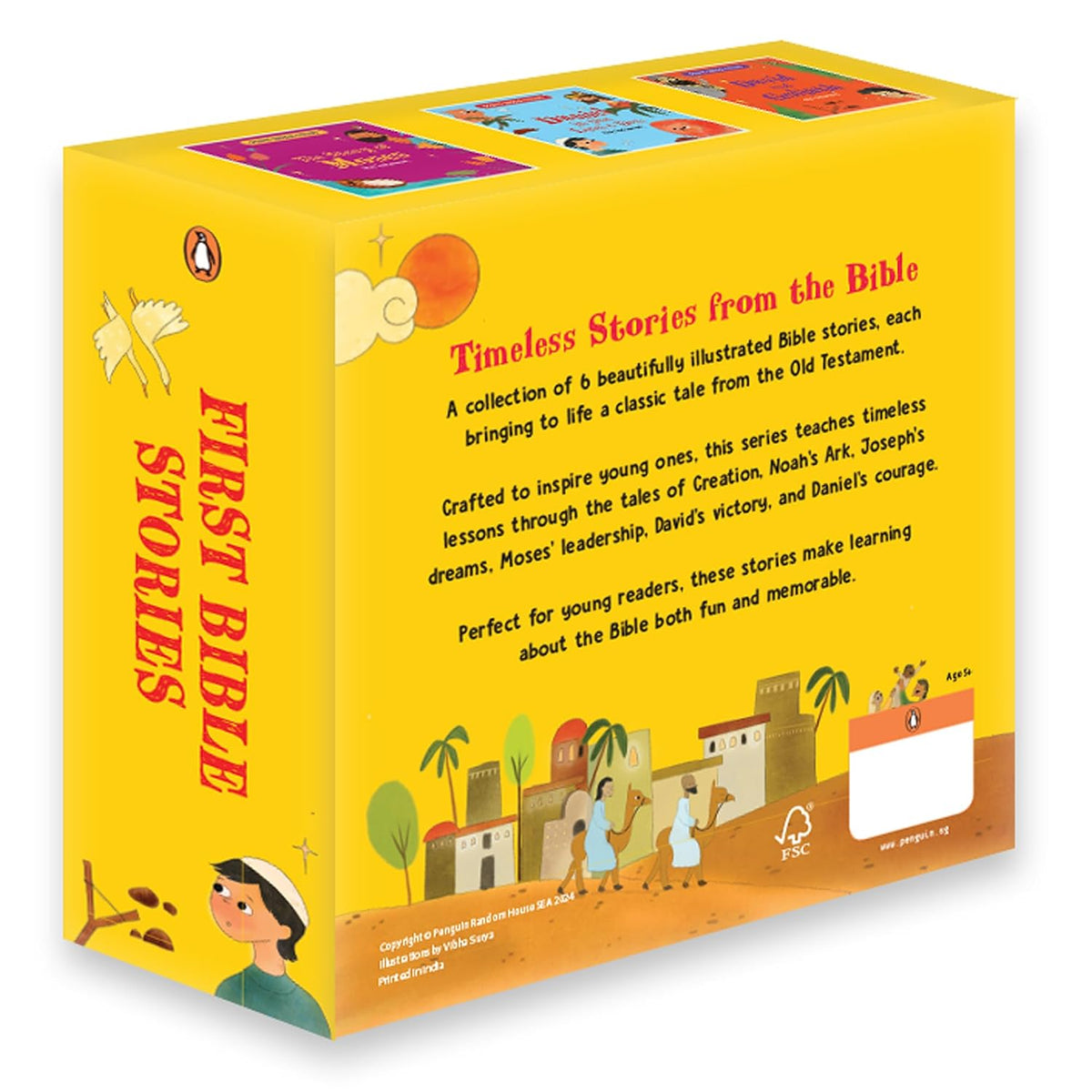 First Bible Stories (Old Testament): Box set of Six Illustrated Bible Stories for Kids I Inspiring Tales
