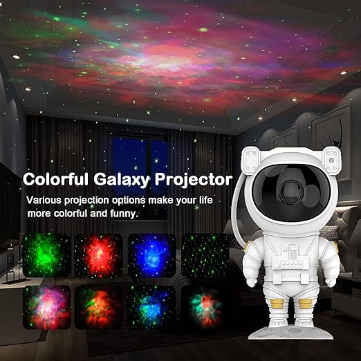 Astronaut Space Projector Starry Night Light with Timer & Remote Control