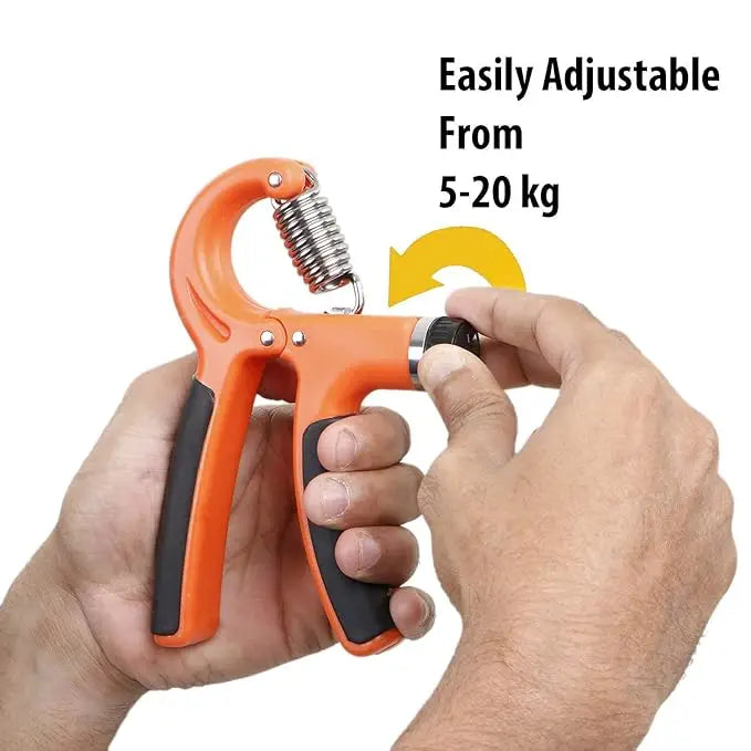ZEVORA Adjustable Resistance 40-10 kg Hand Grip Exerciser, Hand Squeezer (Red) AVENUE OVERSEAS
