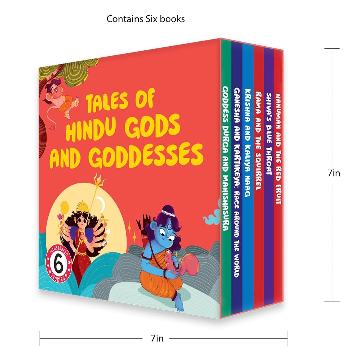 Tales of Hindu Gods and Goddesses: A boxset of 6 Illustrated Board Books: Ganesha, Hanuman, Krishna, Shiva, Durga and Rama