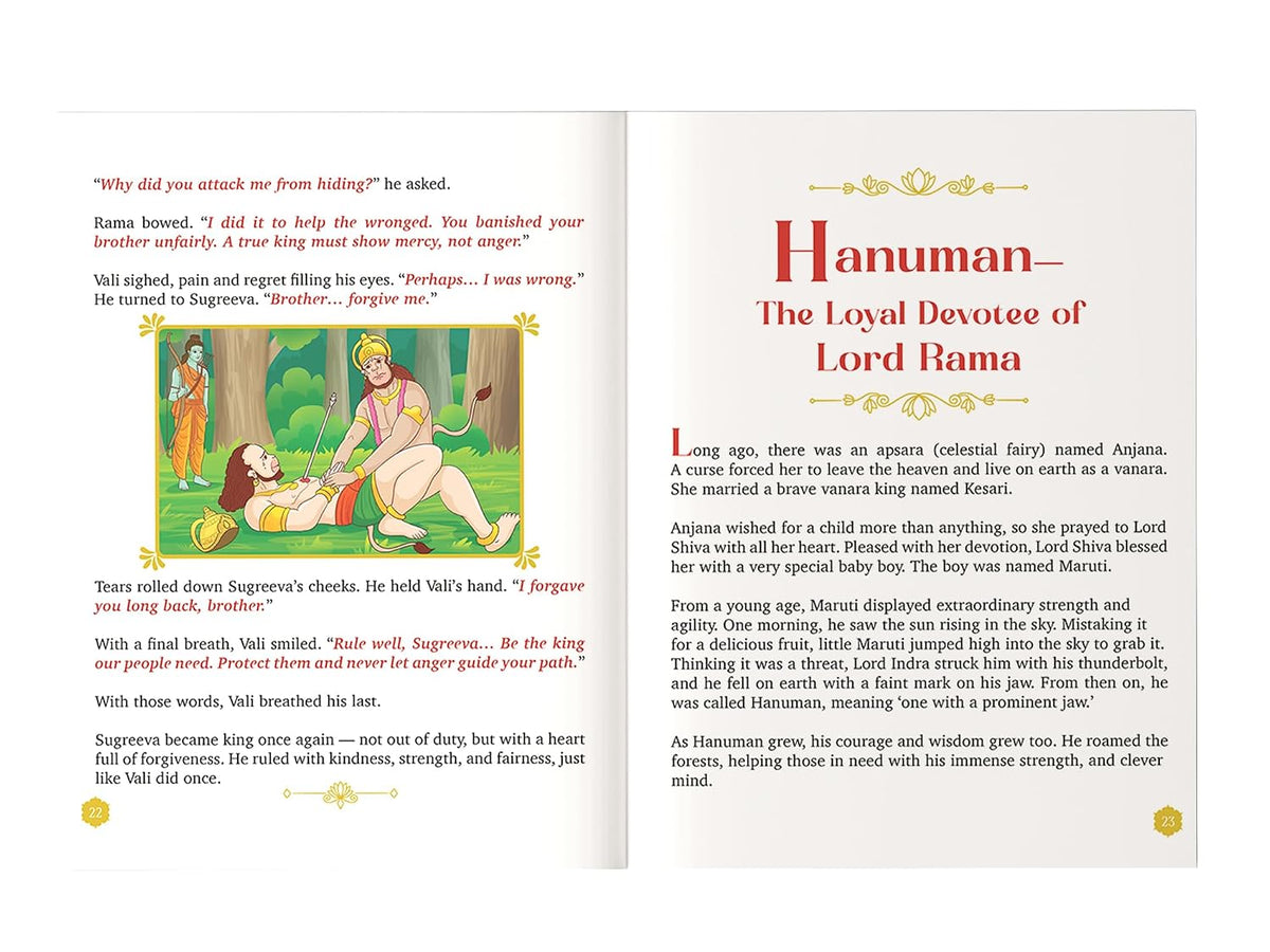 Stories from the Ramayana - of Friends and Foes: 5 Illustrated Tales of Hanuman, Rama, Sita, Lakshmana, and Ravana