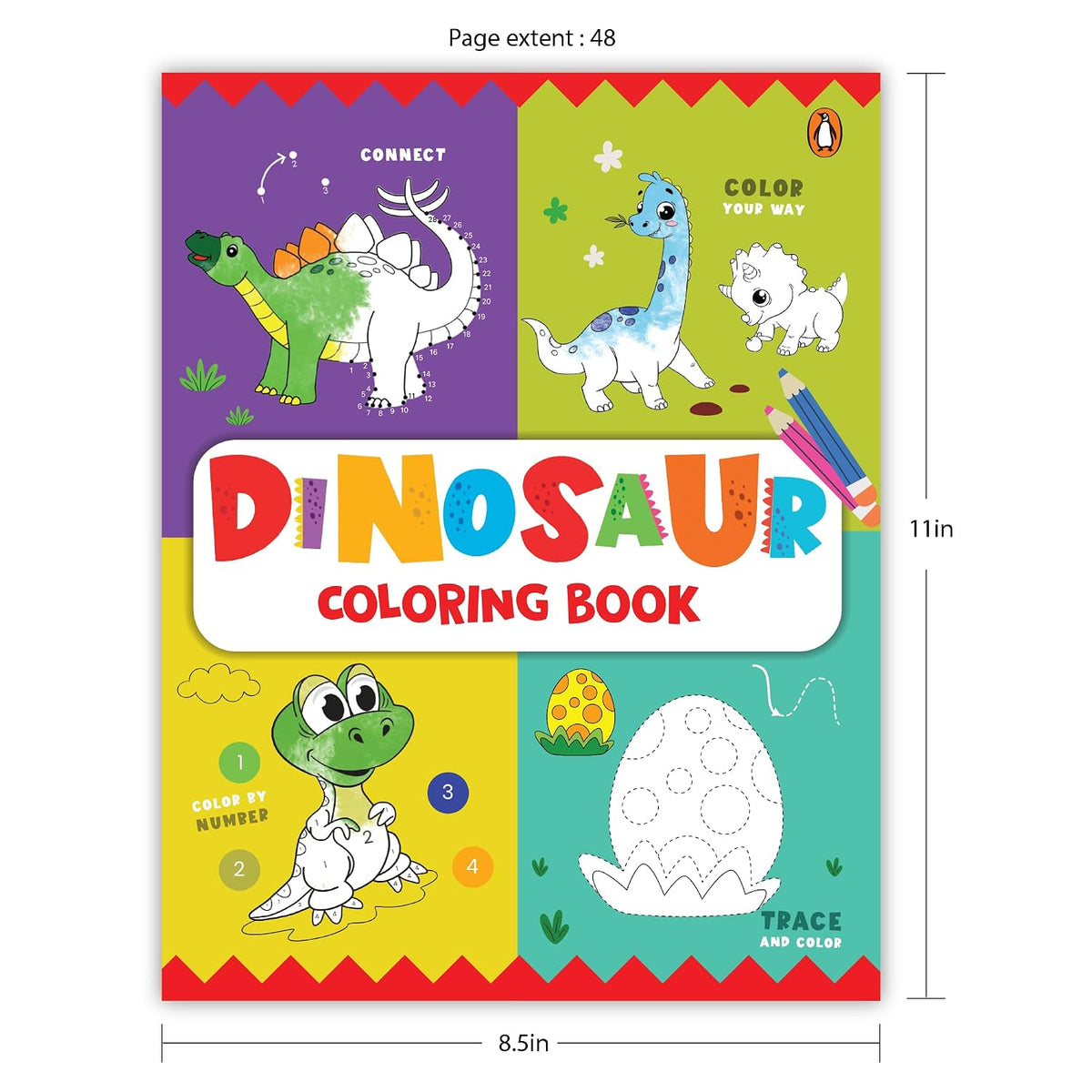 Kids Coloring Book: Dinosaur