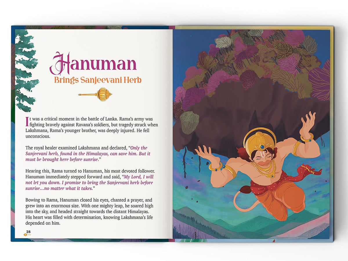 Hanuman Stories: 10 Illustrated Stories of Lord Hanuman for Children I Hindu Mythology