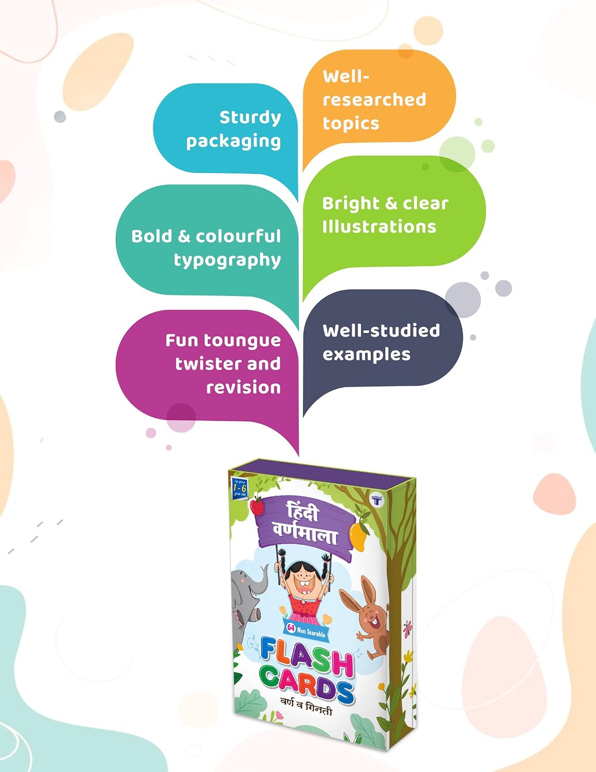 Hindi Flash Cards for Kids 2+ Years | Varnamala, Numbers & Pictures - Image 6