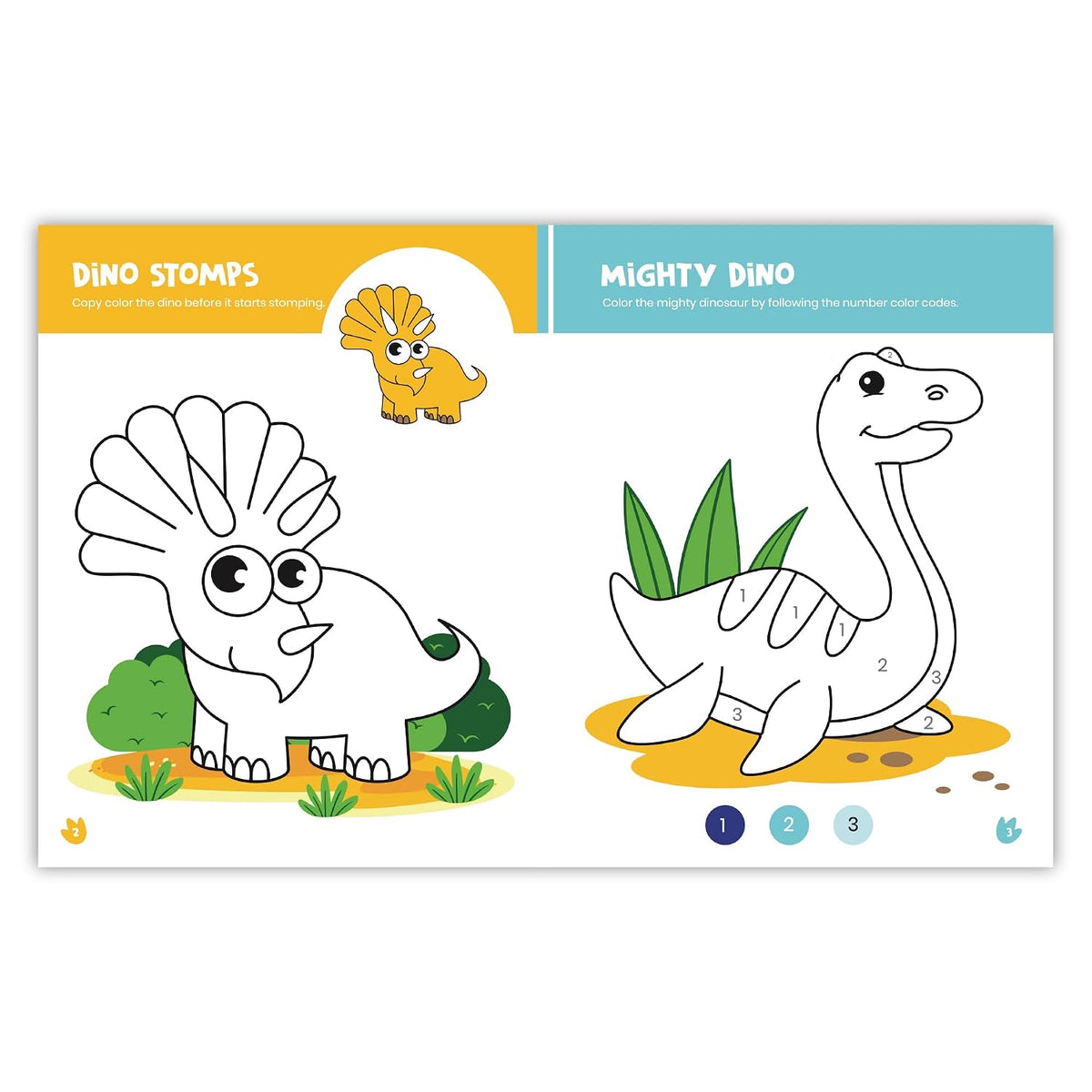 Kids Coloring Book: Dinosaur