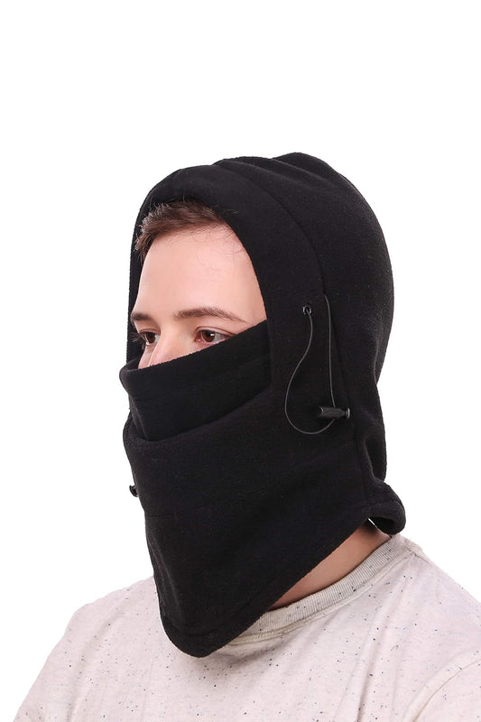 Solid Unisex Thermal Fleece Multifunction Balaclava Snood