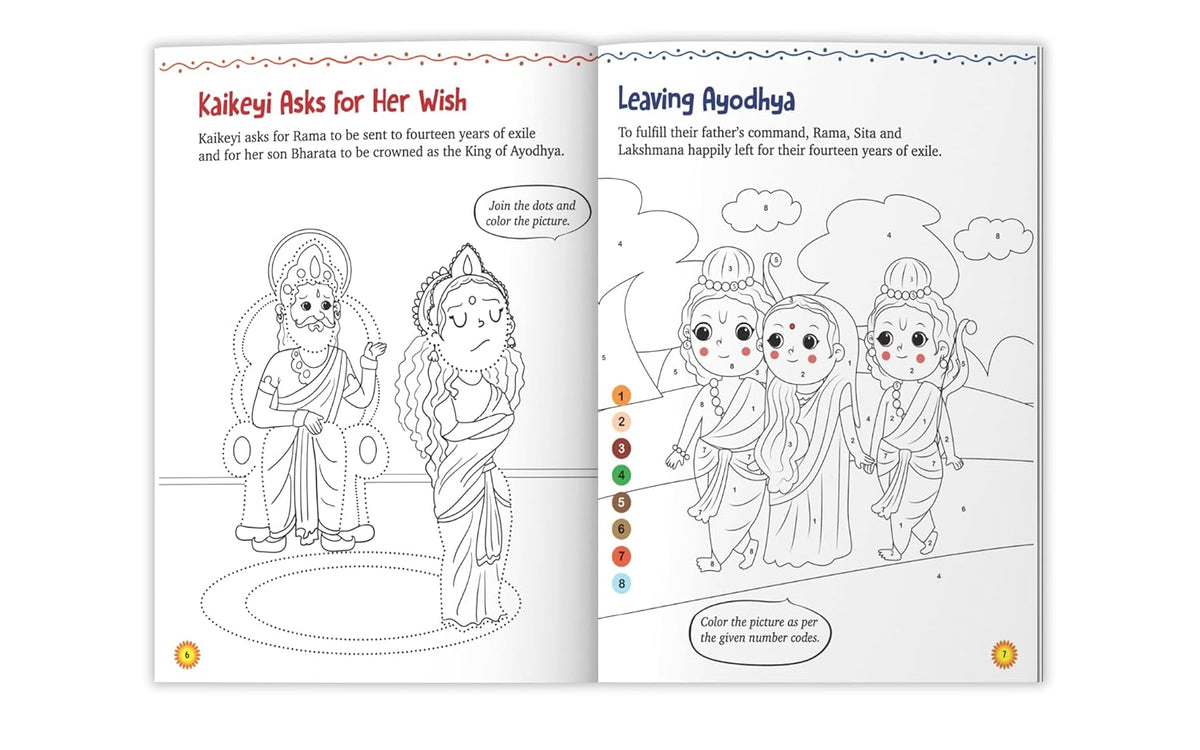 Kids Colouring Book: Ramayana