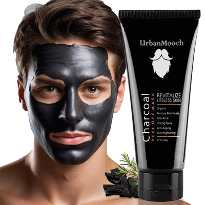 UrbanMooch Activated Black Charcoal Peel Off Mask for Blackheads Removal | Deep Cleansing Anti Acne and Skin Brightening | 60gm each (Pack of 2) Lohiya Retails