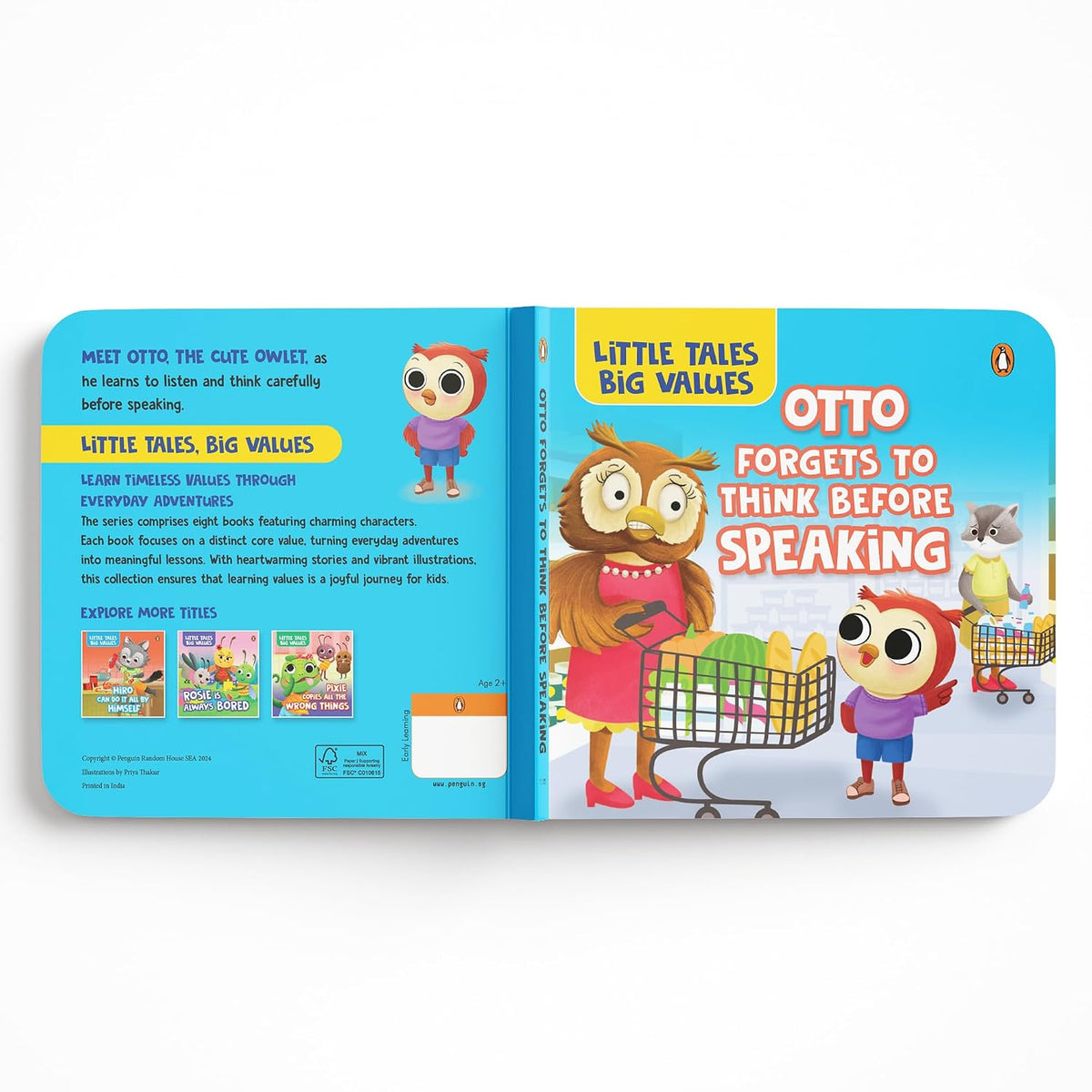 Little Tales Big Values: Otto Forgets to Think Before Speaking