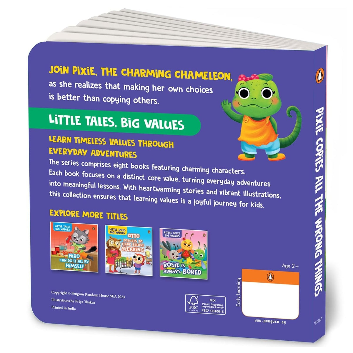 Little Tales Big Values: Pixie Copies all the Wrong Things: Delightful Stories Instilling Values and Morals