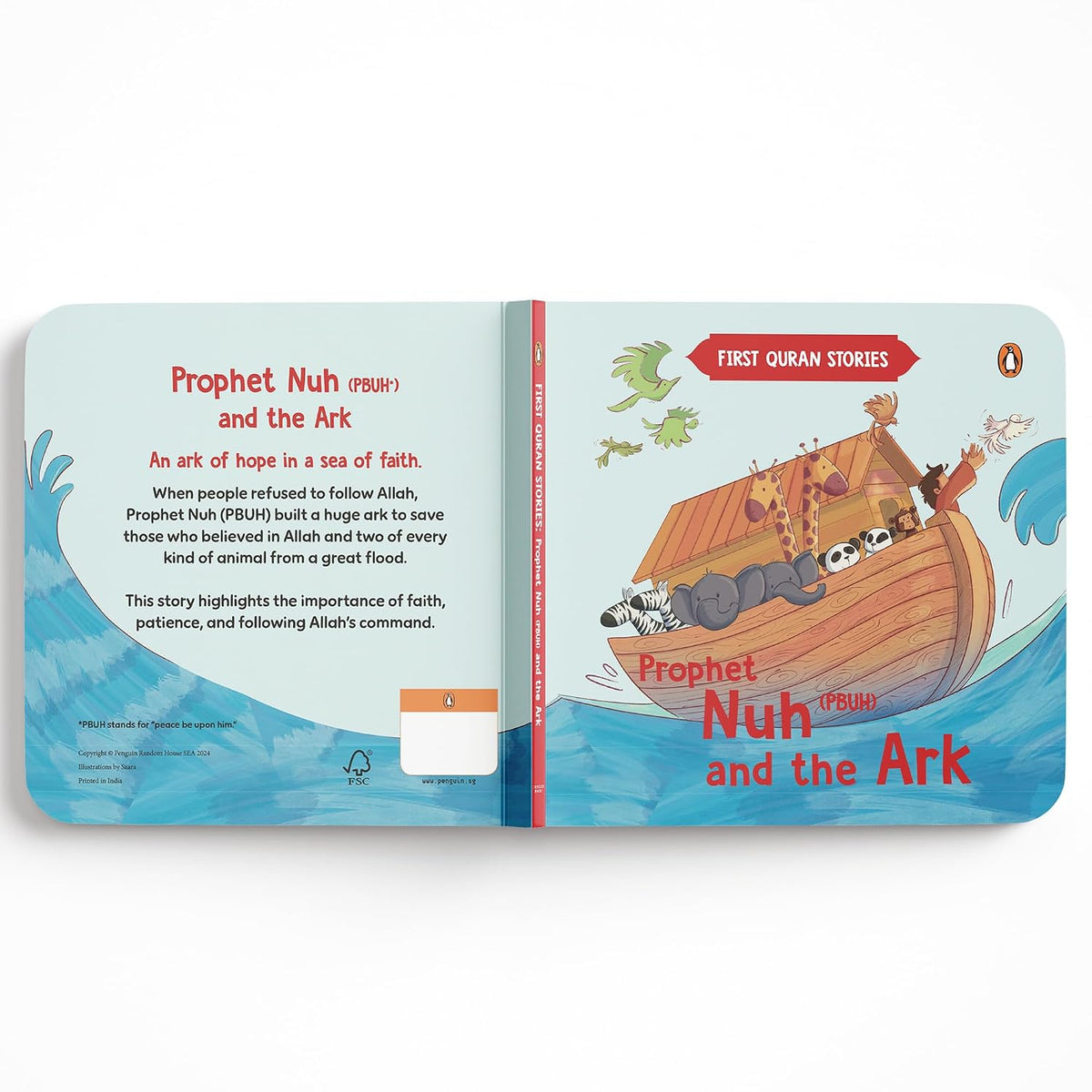 First Quran Stories: Prophet Nuh (PBUH) and the Ark: An Illustrated Story Book for Kids About Prophet