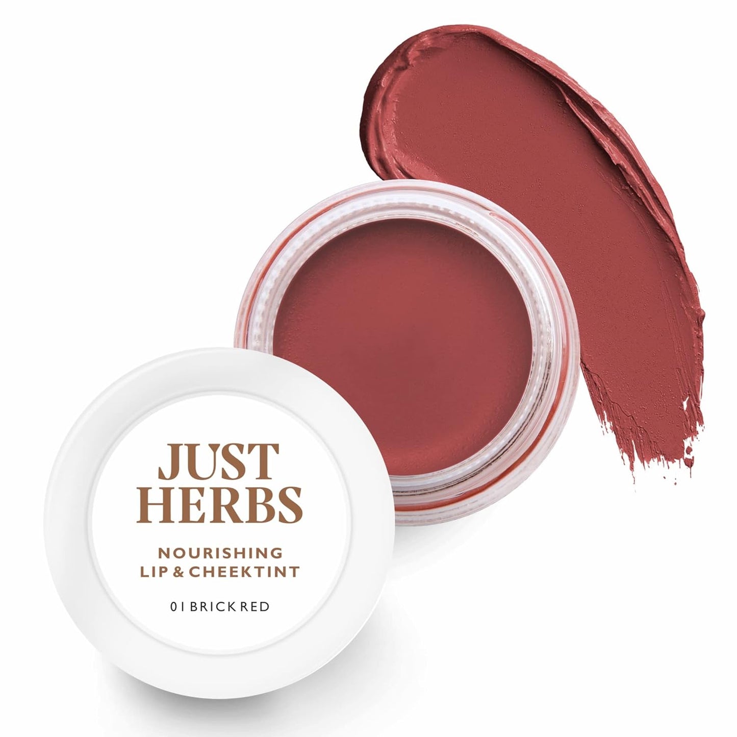 Just Herbs Lip And Cheek Tint -01 (Brick Red)