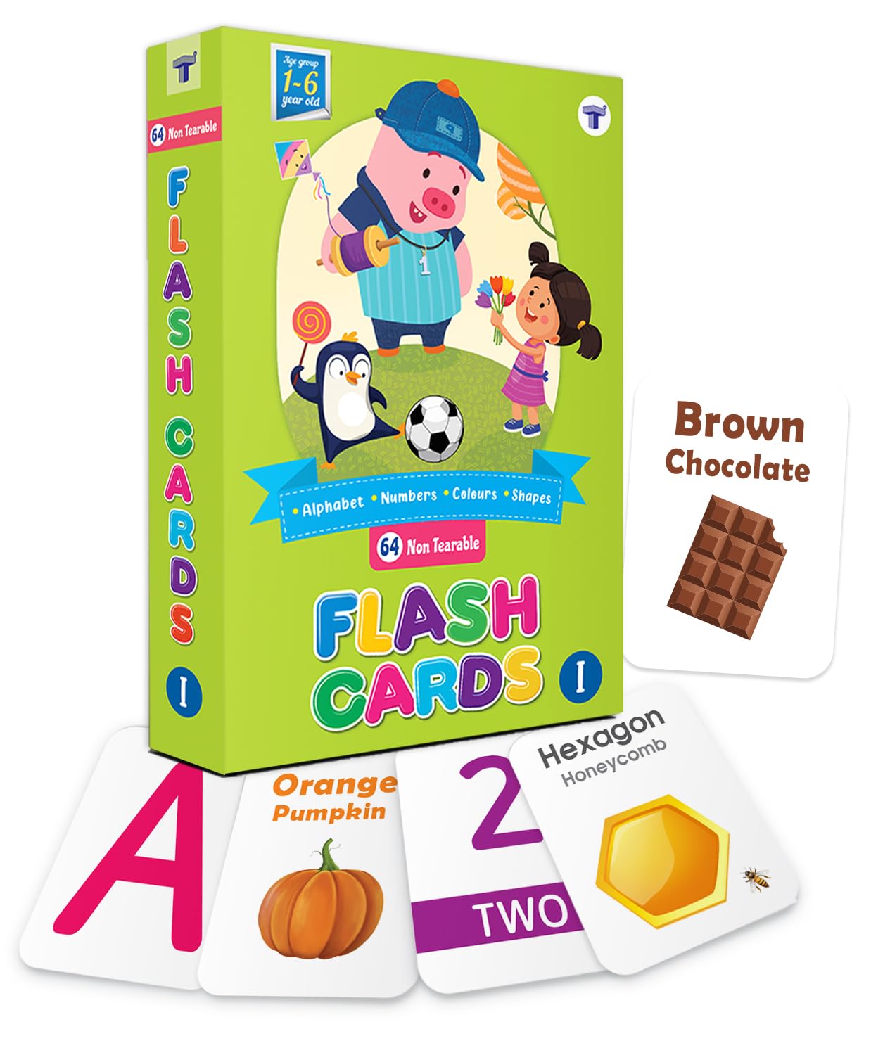 Flash Cards for Kids 2+ Years | Alphabet, Numbers, Shapes & Colours - Image 1