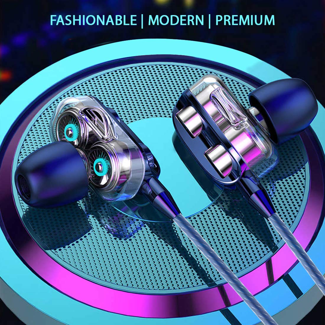 Wired Headset Ptron Dual Driver Earphones Ptron Boom Ultima PTron - Main Image