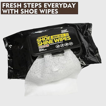 80-Piece Disposable Shoe Cleaner Wipes