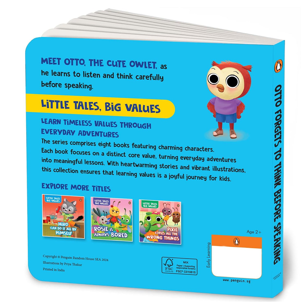 Little Tales Big Values: Otto Forgets to Think Before Speaking