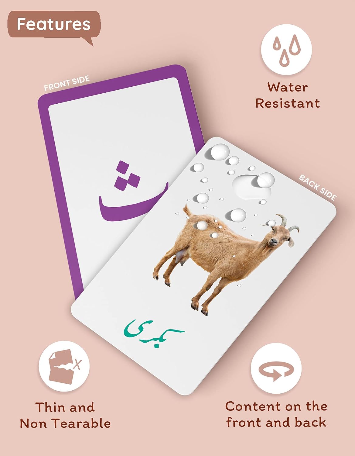Urdu Flash Cards for Kids 2+ Years | Alphabet, Numbers, Colours & Shapes - Image 3