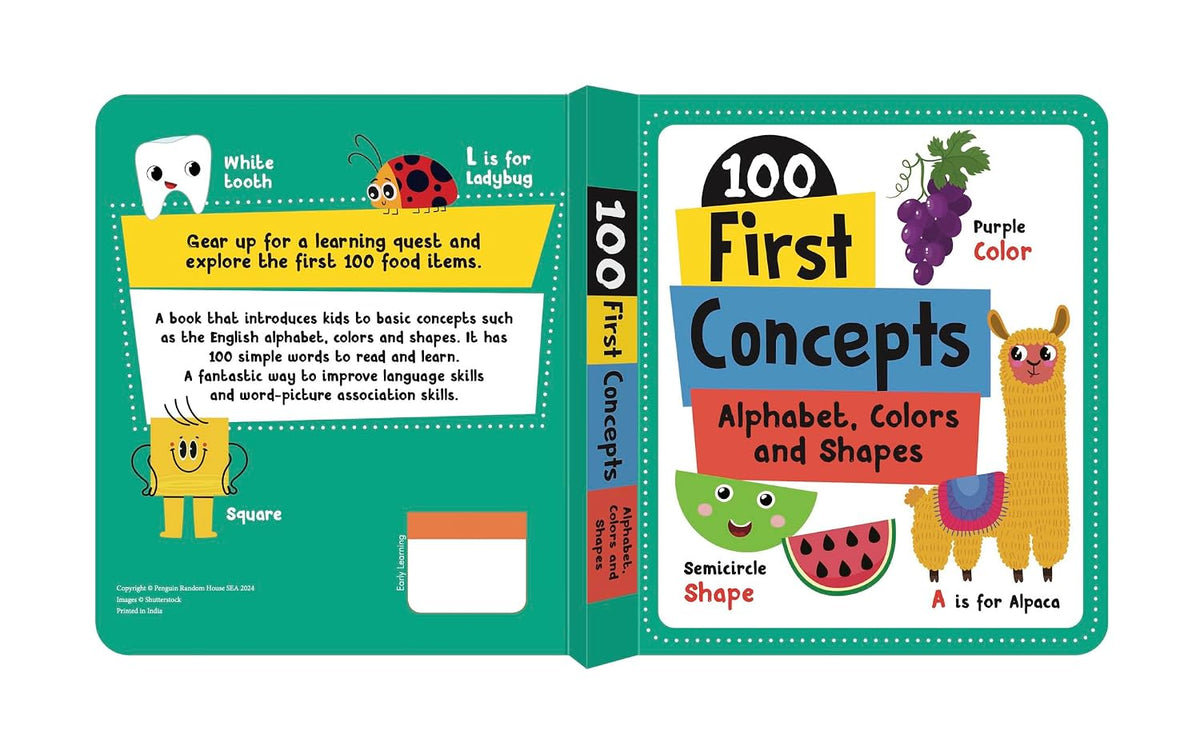 100 First Concepts: Alphabet, Shapes and