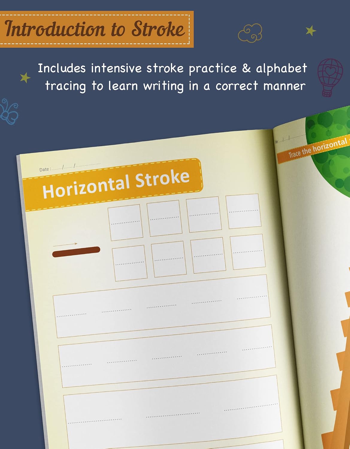 Stroke & Pattern Writing Book for Kids | ABCD & Pencil Control Practice - Image 7