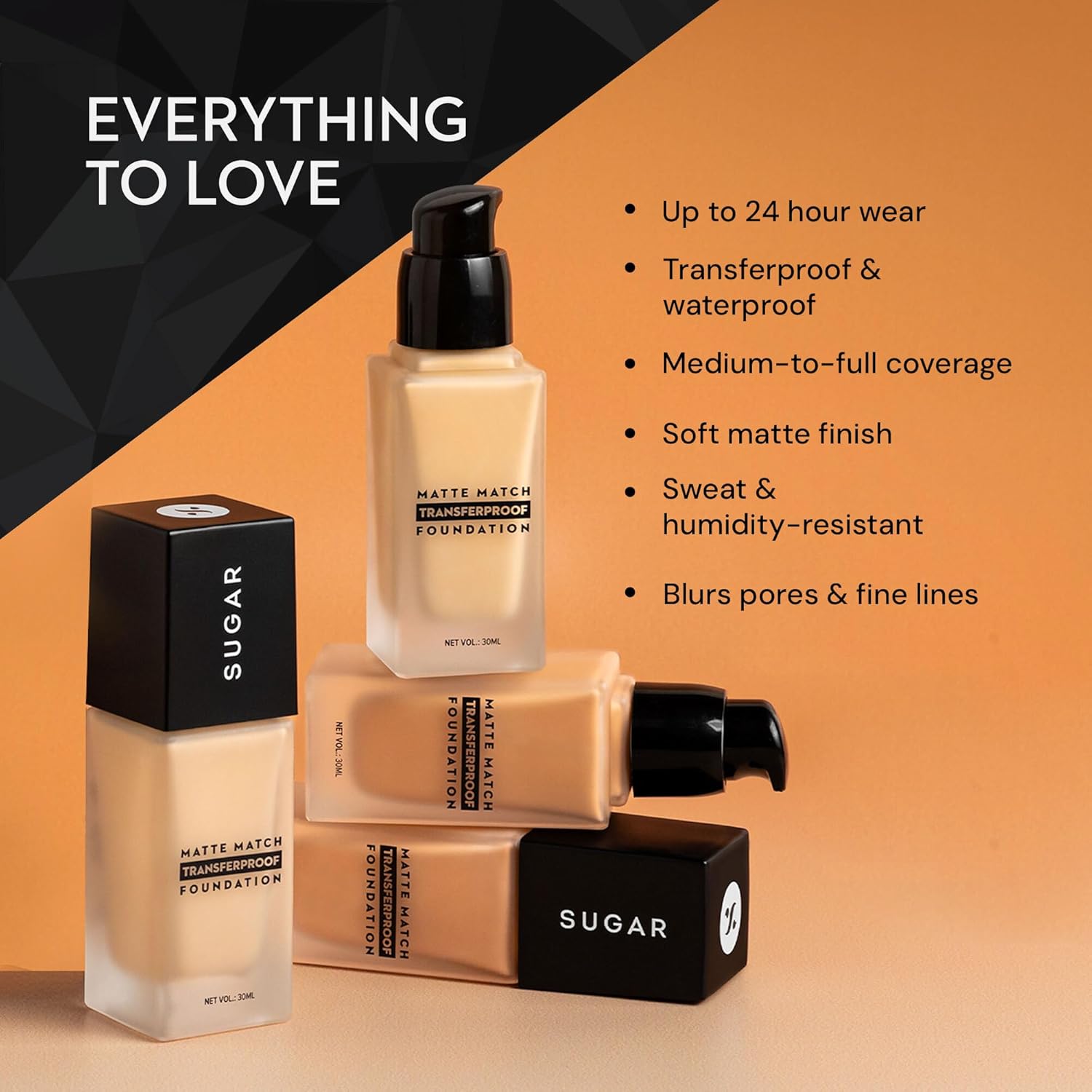 SUGAR Matte Match Transferproof Foundation 32 Cortado 30Ml (599)