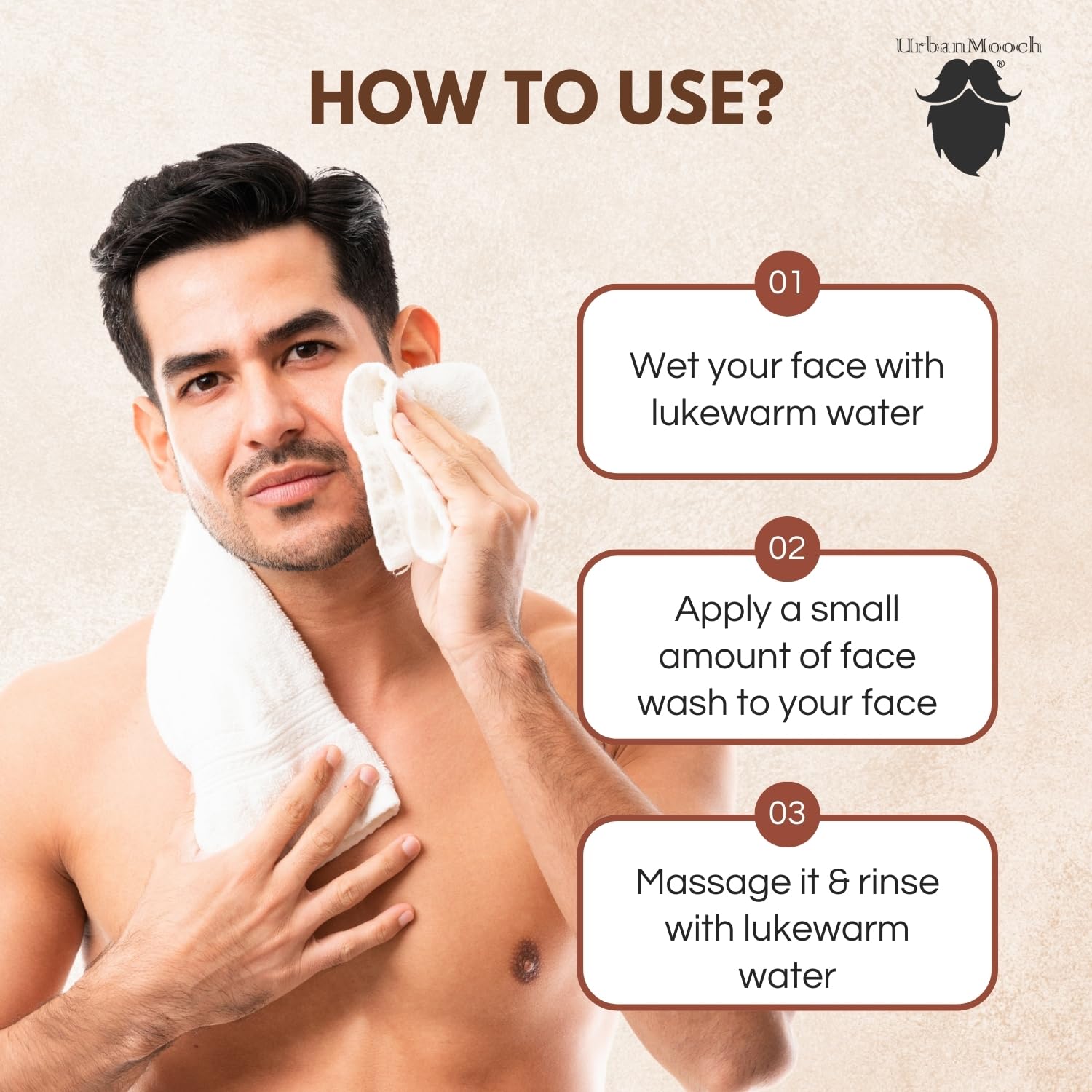 UrbanMooch Korean Skincare Kit for Men | Rice Water Face Wash & Snail Mucin Serum Combo – Skin Brightening, Hydrating & Anti-Aging – Gentle Cleansing + Deep Repair – 100ml + 100ml Lohiya Retails