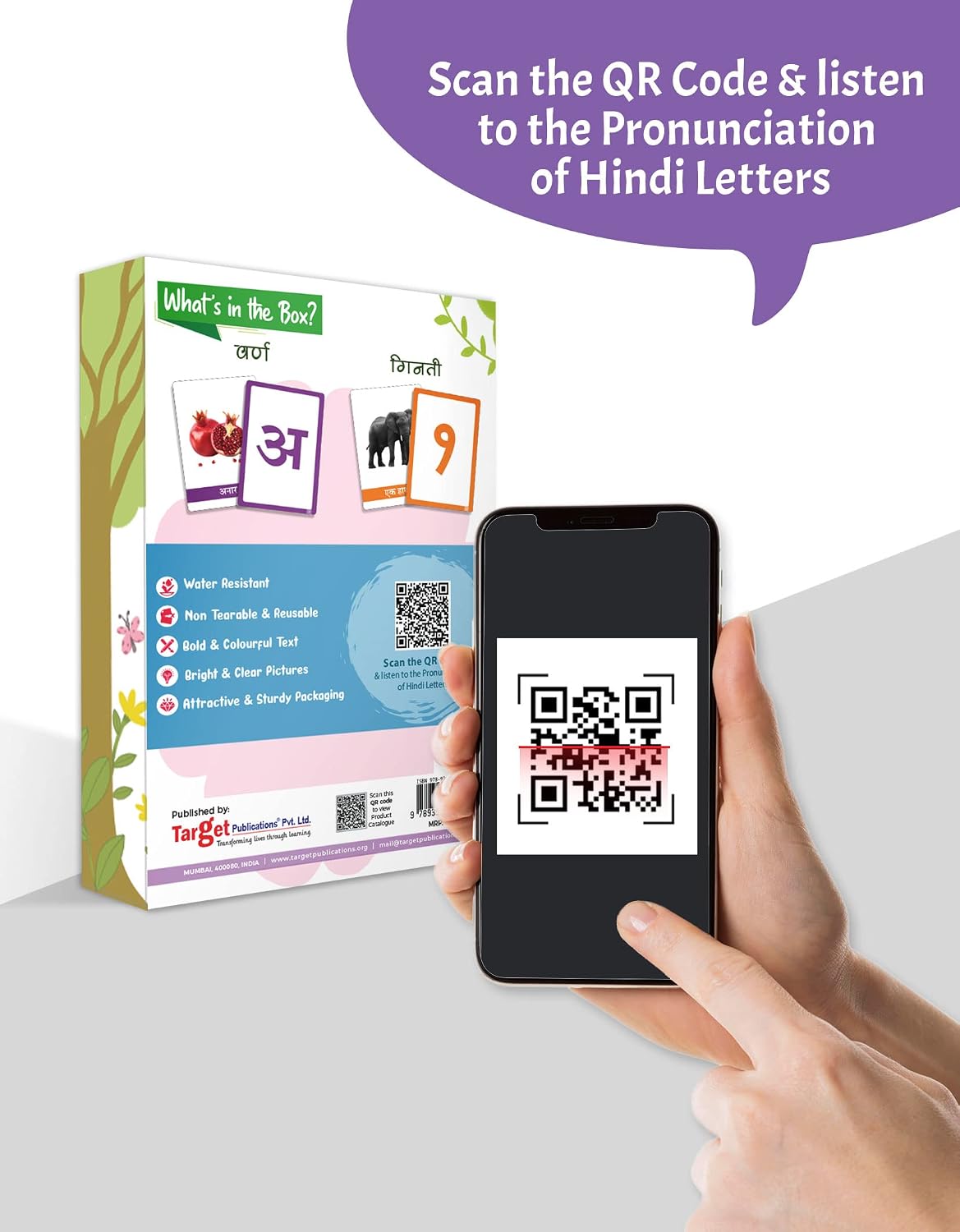 Hindi Flash Cards for Kids 2+ Years | Varnamala, Numbers & Pictures - Image 5