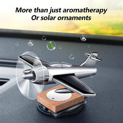 Car Air Freshener Solar Aircraft Decoration Mini Car Perfume Air Freshener Fragrance Car Airplane Vehicle Dashboard Ornament - HalfPe