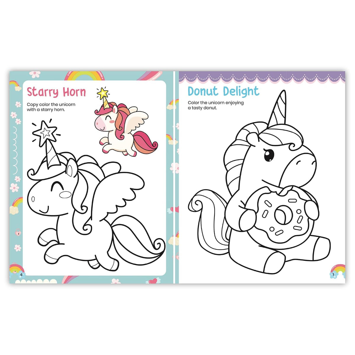 Kids Coloring Book: Unicorn
