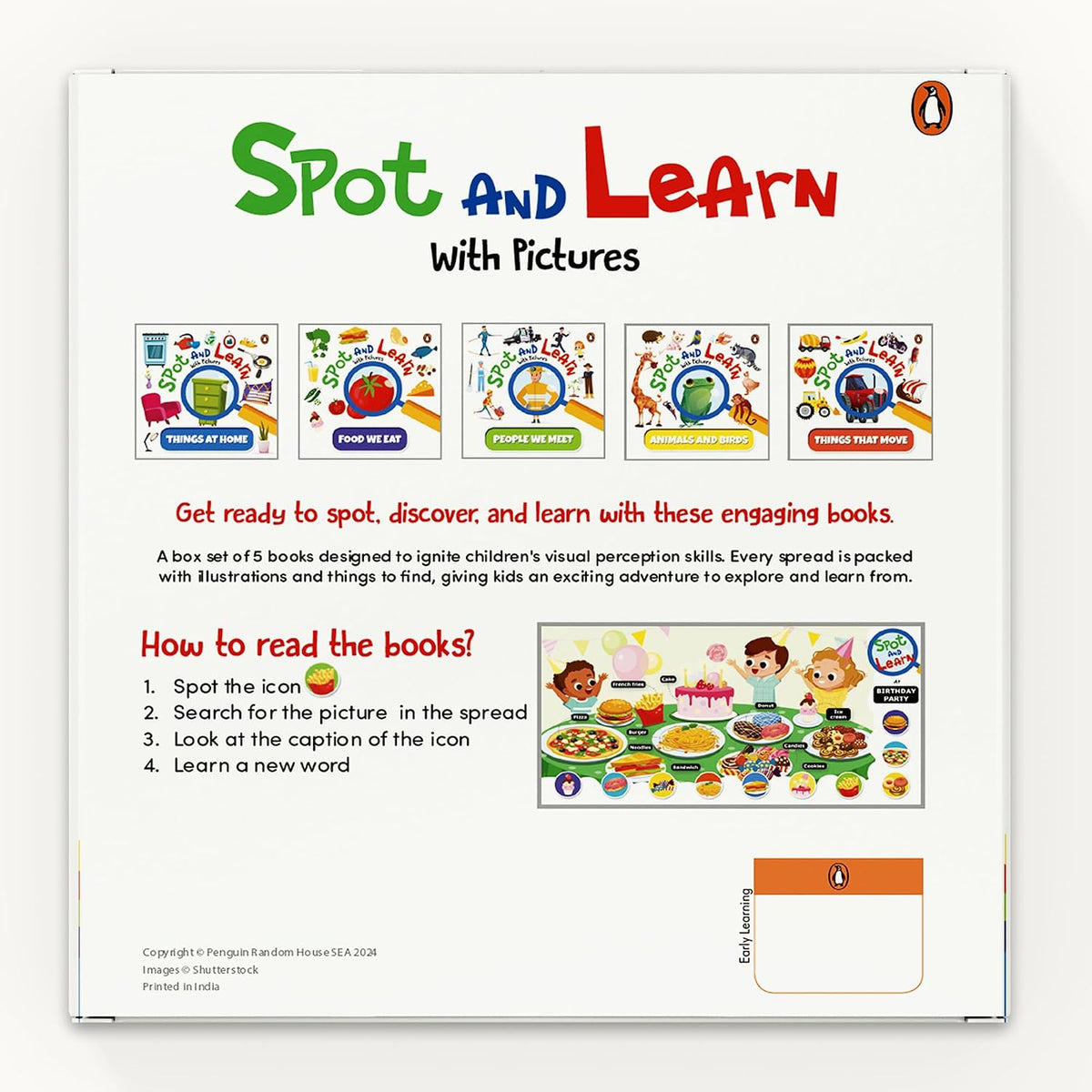 Spot and Learn with Pictures (5 Books Pi