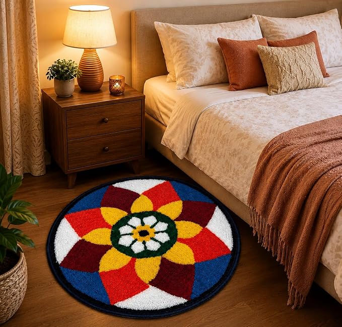 Decorative Round Door Mat for Stylish Entryways – additional view