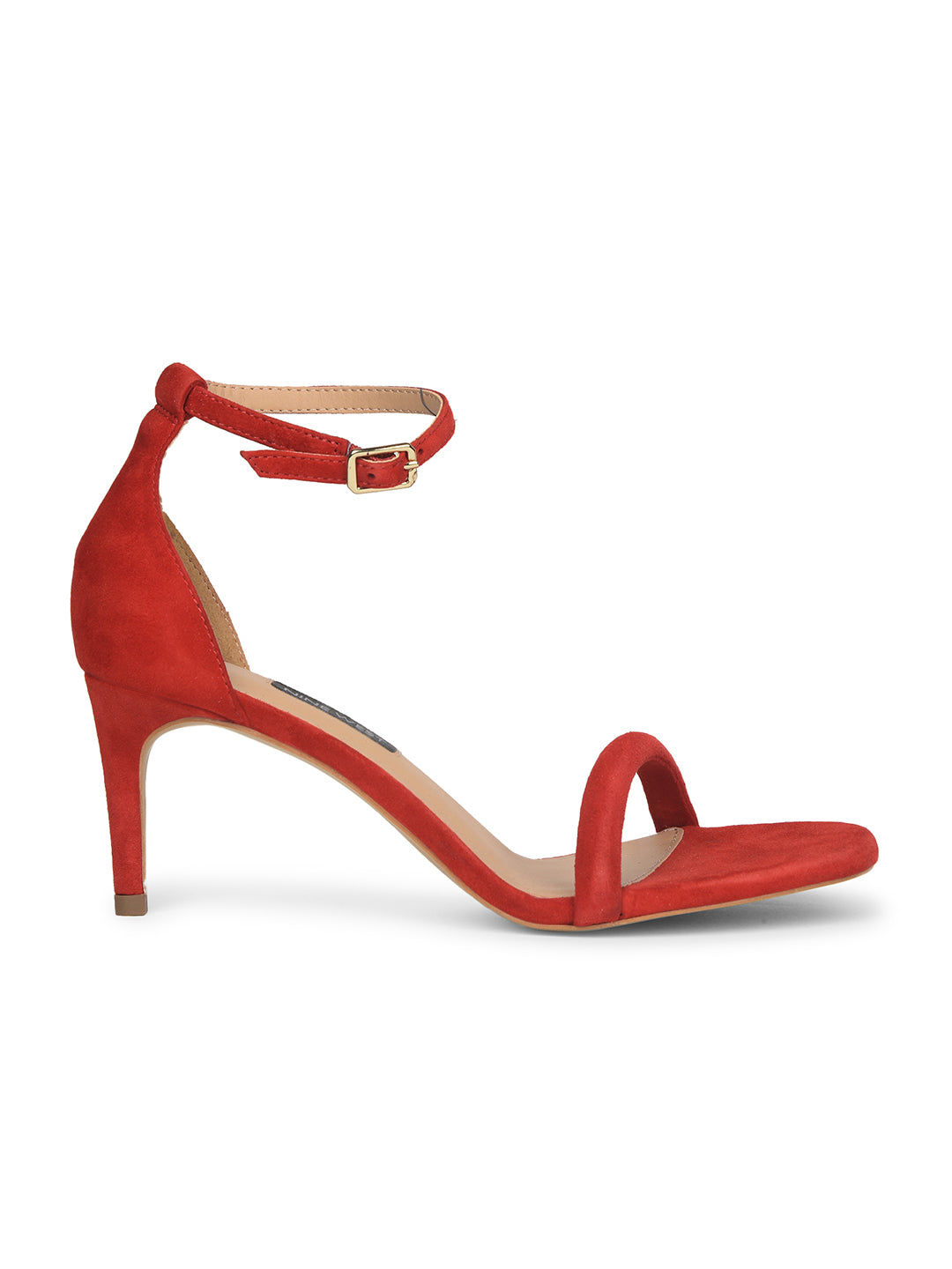 Nine West Women Ankle-Strap Kitten Heel Sandal - Red - View 2