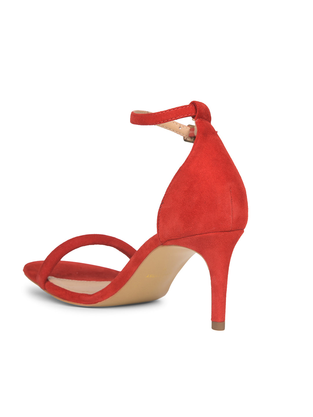 Nine West Women Ankle-Strap Kitten Heel Sandal - Red - View 3