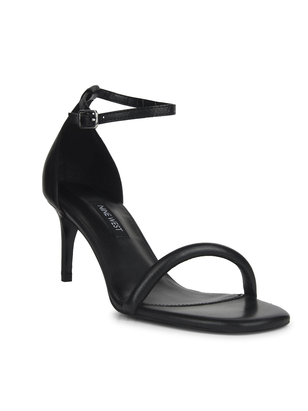 Nine West Women Ankle-Strap Kitten Heel Sandal - Black - View 1