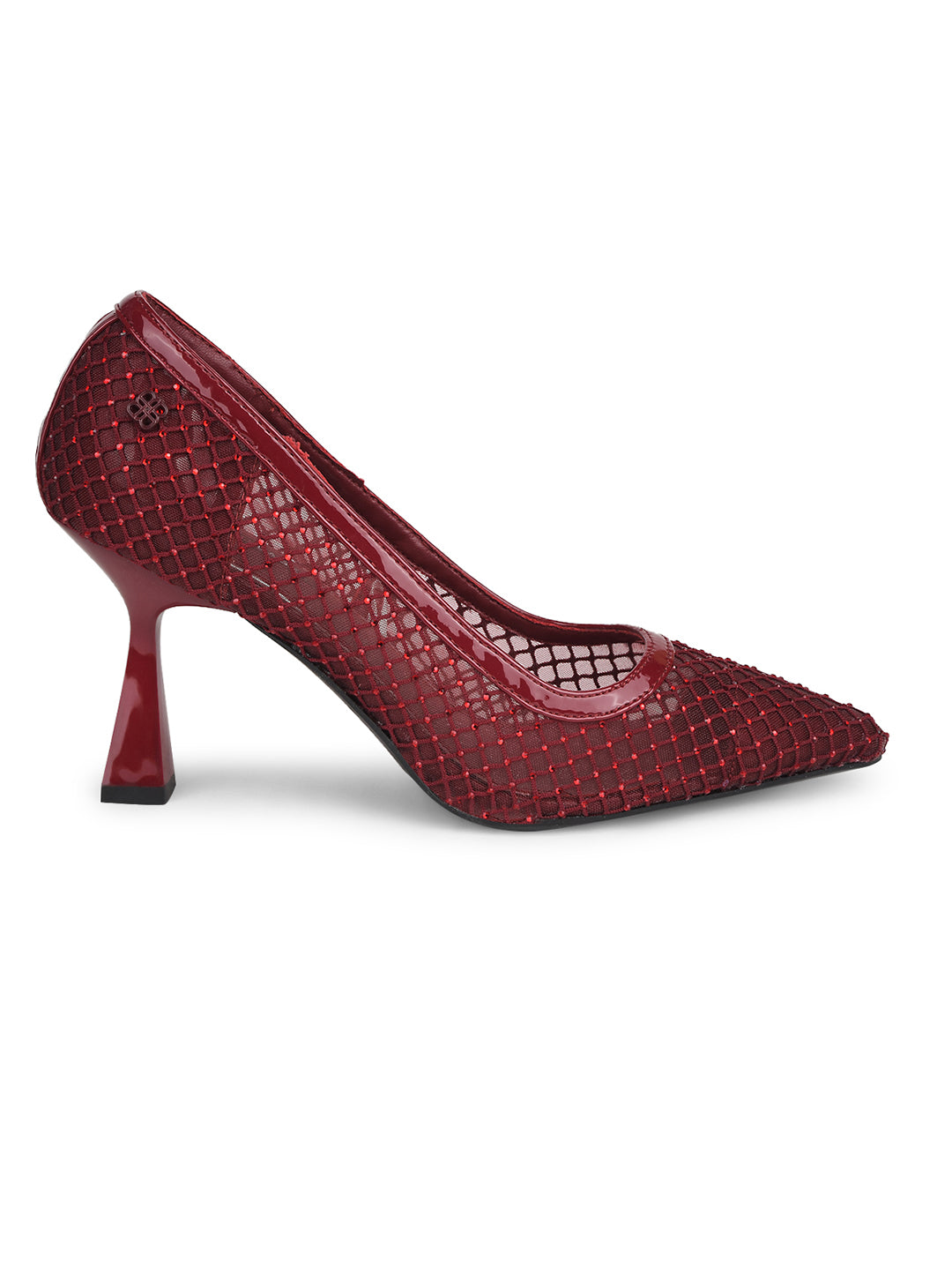 Bata Women Maroon Pointed-Toe Spool Heel Pump - Maroon - View 2